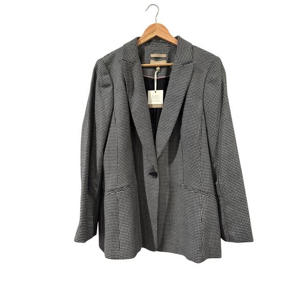 Talbots Houndstooth Wool Blazer Size 18 NEW - Picture 1 of 6